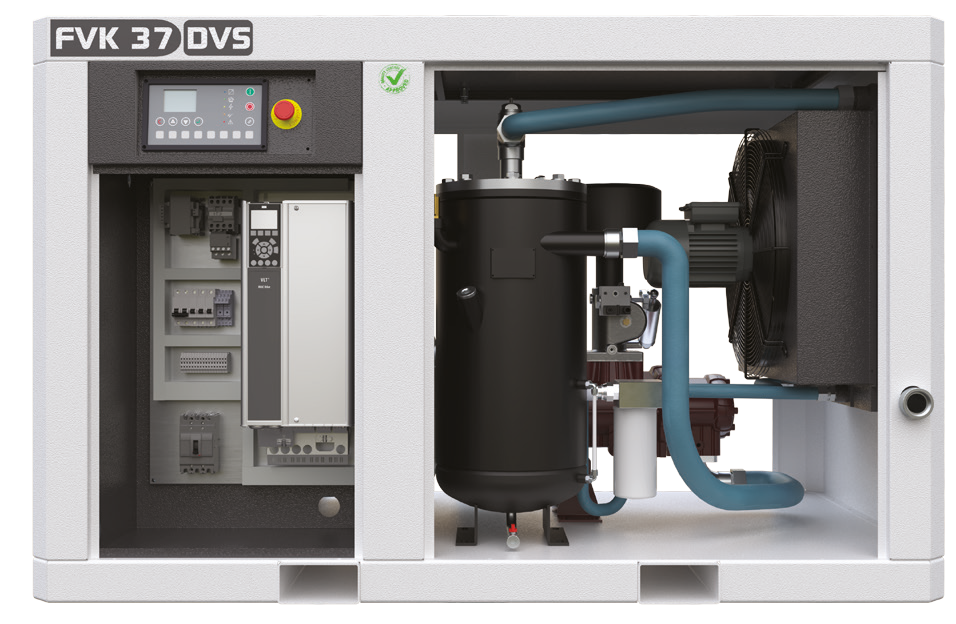 FVK DVS sorozat - Direkthajtású csavarkompresszorok frekvenciaváltóval