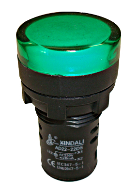 SCHRACK BZ501218ME LED-es jelzőlámpa zöld 230V AC