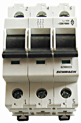 SCHRACK BZ900203 Sorbaép. leválasztó kapcsoló 100A 3P 3KE