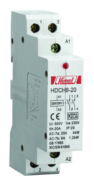 HIMEL HDCH8P 25A 2P 2NC Moduláris kapcsoló