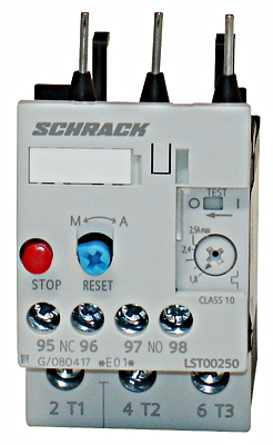 SCHRACK LST00320 Motorvédő aut. V. kézi 2.2-3.2A S0